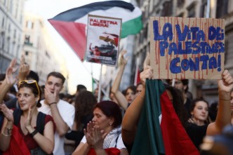 «Hamas non è la Palestina». Migliaia in piazza a Roma con Gaza