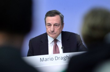 Mario Draghi quando era presidente della Bce 