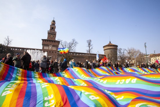Milano, manifestazione contro la guerra 19/03/2022