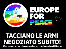 Uniti per la pace aderisce all'appello di "Europe for peace" per