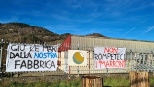 Chiusura fabbrica dei marroni a Marradi, la solidarietà degli ex Gkn